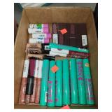 Flat of Mascaras & Lipsticks