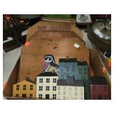 Flat of Homemade Welcome Signs & Painted Houses