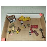 Flat of Misc  Vntg Toys