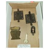 Cast Iron Antique Hinges& Keylock & Old Key