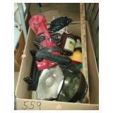 Misc Box Lot Decor/ Compact Dirt Devil Etc