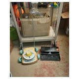 Kids Metal Mini Mower & Metal Dustpan  W/ Handle