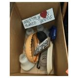 Misc Box Lot Lamp Chandelier Covers, Signs &