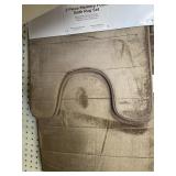2 sets. 2pc memory foam bath rug sets.