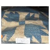 Old Vintage Quilt. 90x73. Has a few holes.  Good