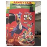 3 boxes Fruit Loops cereal.  Family Size.