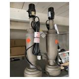 2 lamp bases.  15in tall approx.