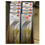 9pkgs Stainless drinking straws. 4/ pkg.