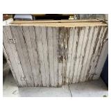 Vintage painted wood cupboard / cabinet. 12x 36x
