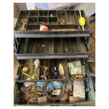 Tackle Box w/misc fishing items