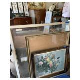 3pc lot-Large Glass Window Decor, Glass Frame,