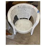 Wicker chair.