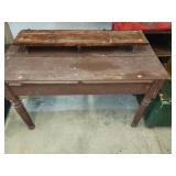 Rustic Table W/ Riser Approx 41.5 x 19 x 24
