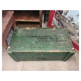 Vntg Trunk on Wheels  Say E Dale Cooper Troop No