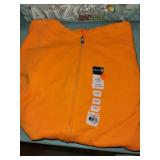 Gildan Fluorescent Organ Zip Up Hoodie Sz XL