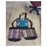 3 Cnt Cloth Tote Bags