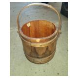 Wooden Bucket 9.50 Inches Tall