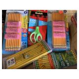 Pencils, Scissors, Eraders lot
