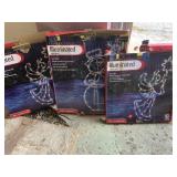 3 cnt Illuminated Light Fixtures