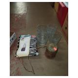 Lot of Drinking Glasses/ Windchime/Tote Bag