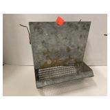 Tin Chicken Feeder    7 in Wide. 8 in Tall