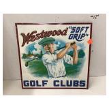 Metal Golf Club Sign. 12x22 in