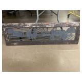Wood and Metal Decorative Piece. 45 x 13 in