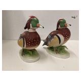 Lot of 2 Sefton Hand-Pinter Wood Duck Figures