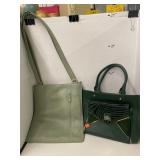 Lot of 2 Designer Leather Purses.  One Derek