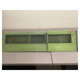 Vintage Metal Window Screen w/Rain Guard