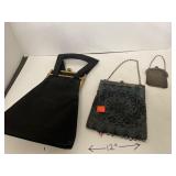 Lot of 3 Vintage Purses. Chain Mail Coin Purse,
