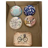 Lot of 5 Decorative Glass Paperweights