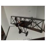 Metal Plane for Decor Approx 21 x 20 x 11