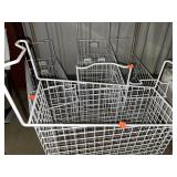 Mixed lot of Coated Wire Storage Baskets. Variety