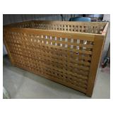 Large Decorative Wood Storage Box. 37x18x 19in