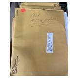 Box of 1918 Military Papers. 10 envelopes. WWI
