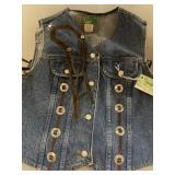 Denim Vest. Design by Darla. Size 14/16.  "One of