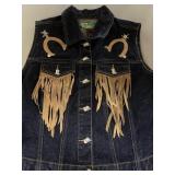 Denim Vest. Design by Darla. Size L.  "One of a