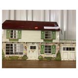 Vintage Marx Tin Litho Doll house. 25x 8x 14in