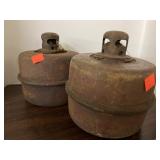 2 Vintage Smudge Pots (?) . The Toledo Pressed