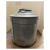 Galvanized Bell. Approx 12in tall x 9in diam.