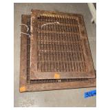 2 Metal floor grates.