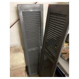 Two plastic shutters. 14x 55in