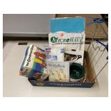 Kitchen Lot Includes Small crockpot Microwave