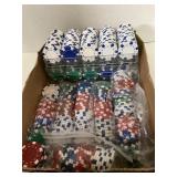 Lot of Clay Poker Chips