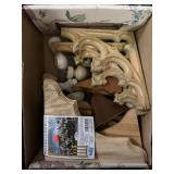 Large tote of Various Wood Trim Pieces