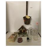 Miscellaneous Lot Includes Glassware, a Hanging