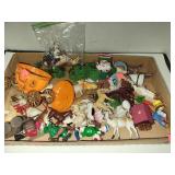Flat of Toys W/ Lots of Animals