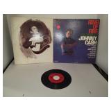 2 Cnt Johnny Cash Albums & 1- 45