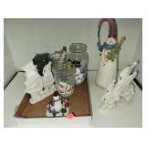 Flat of Snowman Decor